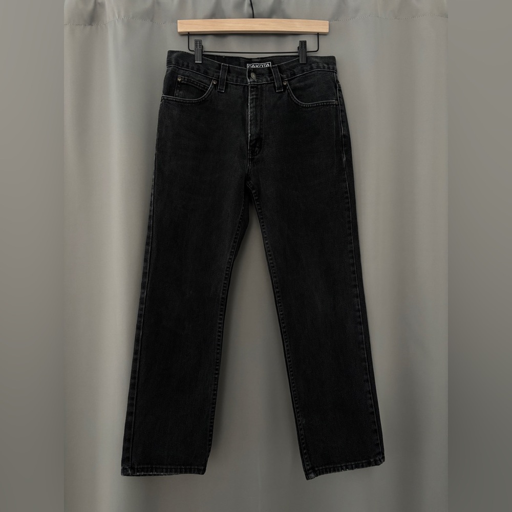DAKOTA Black Straight-Leg Jeans 100% Cotton